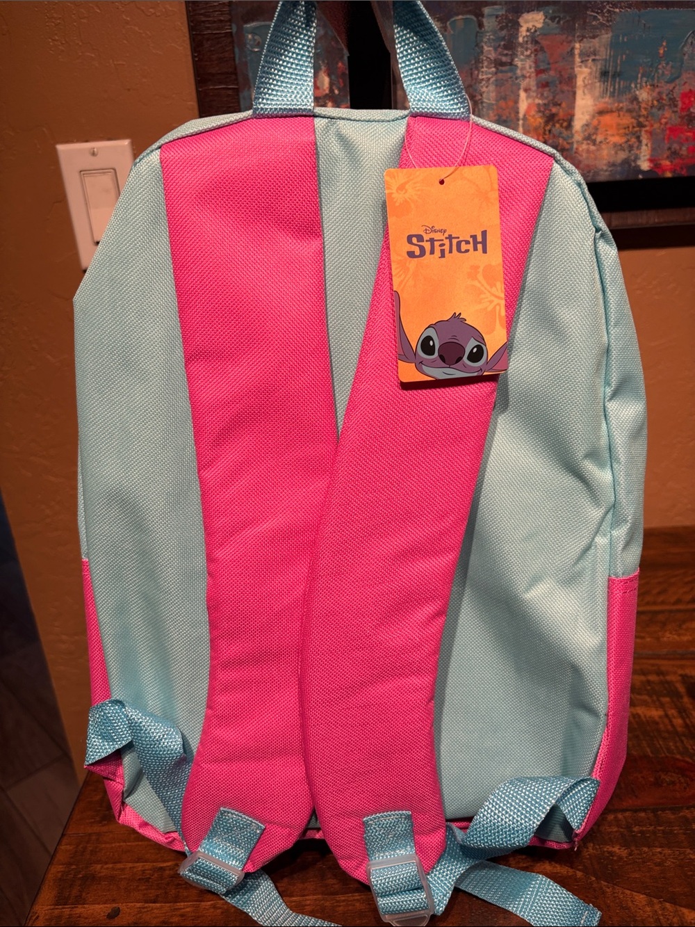 Disney NWT Lilo & Stitch Pink & Blue Kids Backpack with Matching Lunch Box - Picture 4 of 7